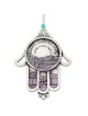Danon Hamsa Wall Hanging with Jerusalem Motif, Swarovski Crystal and B